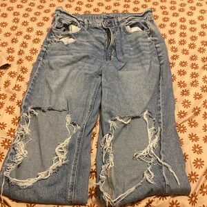 american eagle mom jeans